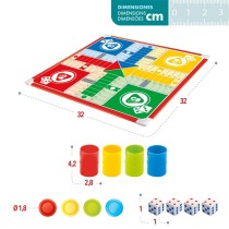 Jeu de petit chevaux et de l'oie Colorbaby 32 x 32 x 1 cm (25 Pièces) (6 Unités)