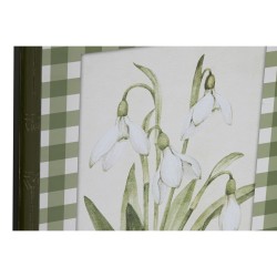 Cadre Home ESPRIT Vert Beige Shabby Chic Plantes botaniques 30 x 2,5 x 40 cm (4 Unités)