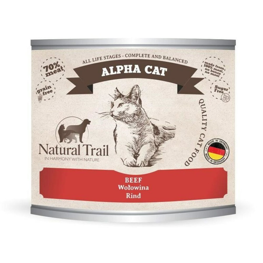 Cat food NATURAL TRAIL Alpha Cat Beef Beef 200 g