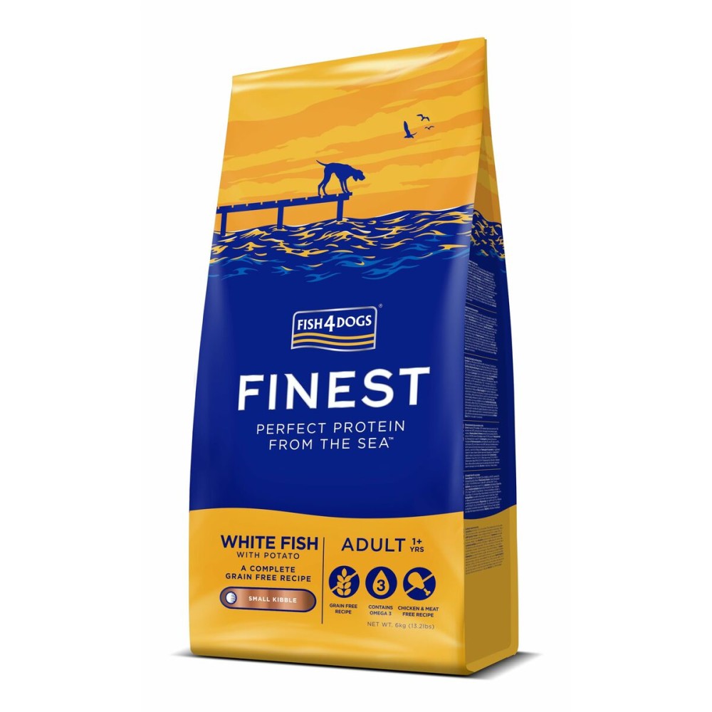 Fodder FISH4DOGS Finest Ocean White fish S Fish 6 Kg