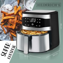 Heißluftfritteuse Heinrich's HFR 8205 Schwarz Silberfarben 1800 W 8 L