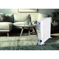 Radiateur à Huile N'oveen OH1399 Blanc 3000 W