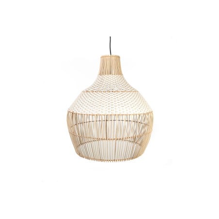 Suspension Romimex Blanc Naturel E27 220-240 V