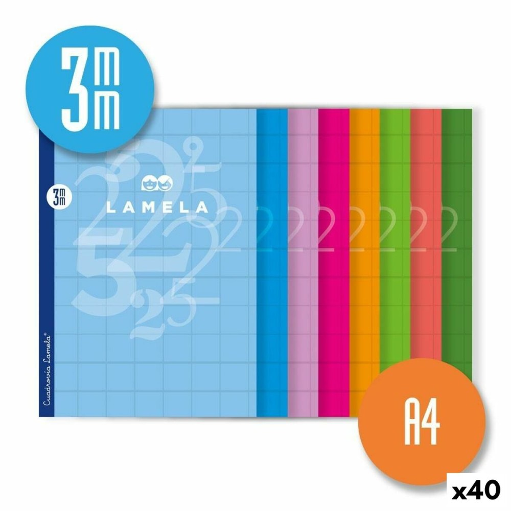 Notebook Lamela Cuadrovía Multicolour A4 50 Sheets 10 Pieces (40 Units)