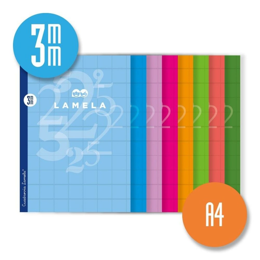 Notebook Lamela Cuadrovía Multicolour A4 50 Sheets 10 Pieces (40 Units)