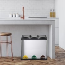 Recycling Papierkorb Kitchen Move Zoe Silberfarben Mit Pedal