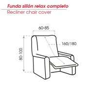 Sesselhusse Belmarti Bali Grau 60-85 x 160/180 x 60-100 cm 1 Plätze