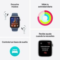 Smartwatch Apple Watch SE GPS 44mm Silberfarben 44 mm