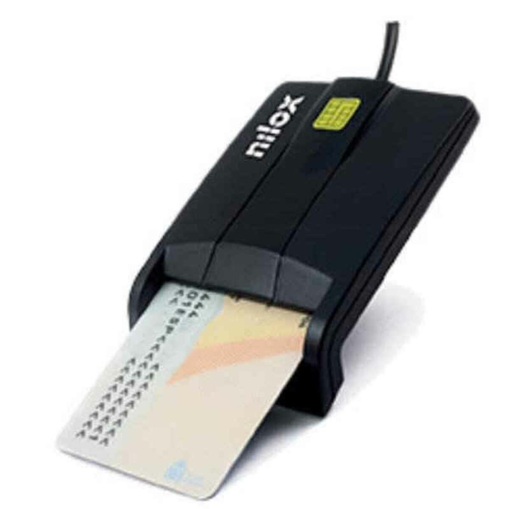 Card Reader Nilox NXLD001 Black DNI (ID Card)