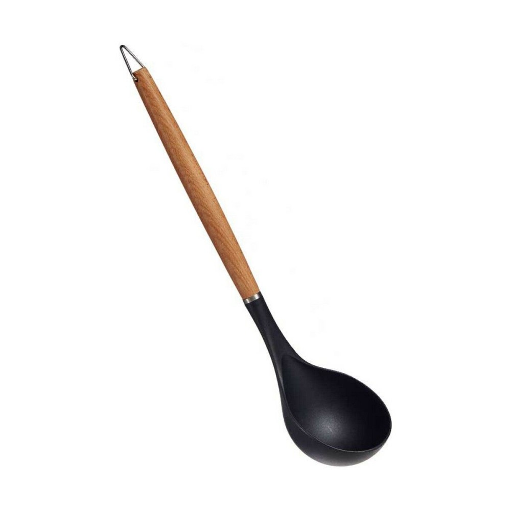 Ladle Black Brown 8 x 3 x 32,5 cm beech wood (8 x 3 x 32,5 cm)