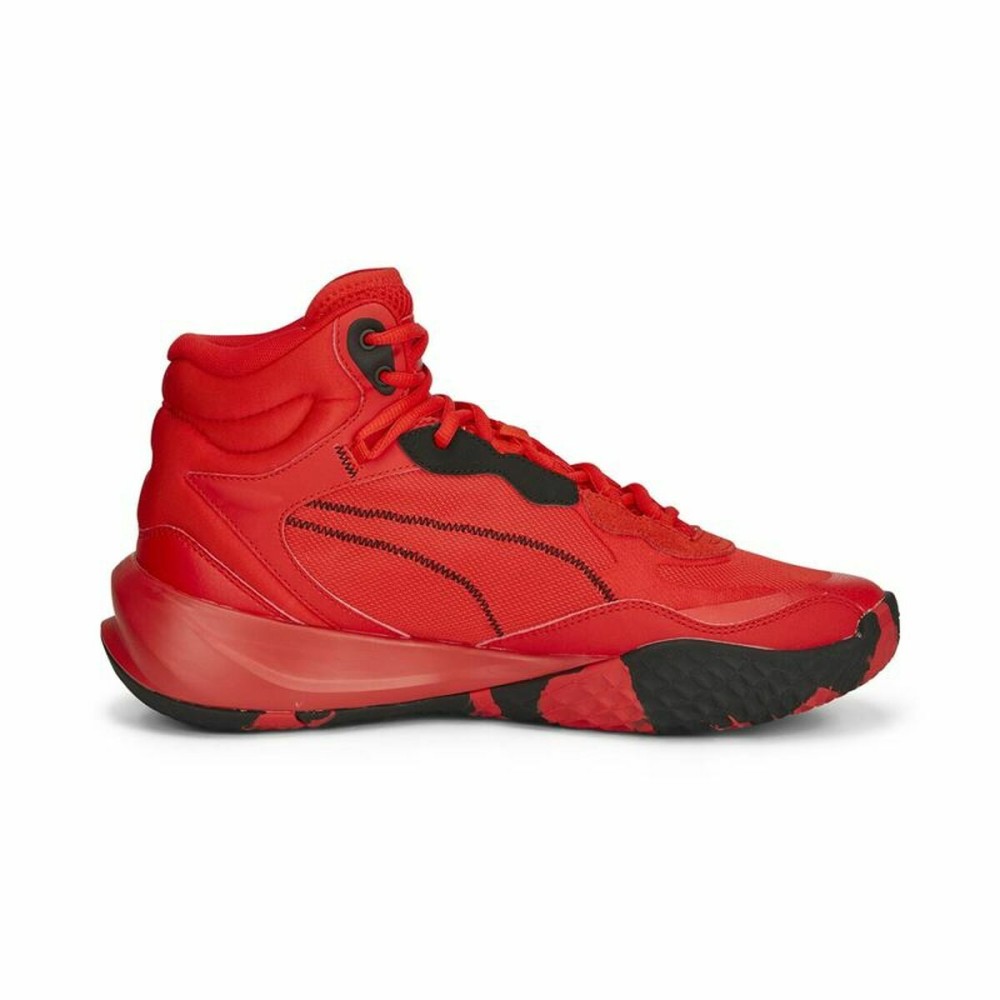 Chaussures de Basket-Ball pour Adultes Puma Playmaker Pro Mid Rouge