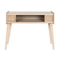 Console Home ESPRIT Rotin Bois de paulownia 80 x 35 x 63 cm