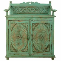 Sideboard Alexandra House Living Green Iron Mango wood 42 x 85 x 70 cm