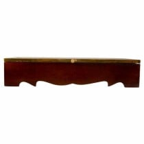 Boîte à bijoux Alexandra House Living Brun foncé Laiton Bois de manguier Bois MDF 20 x 7 x 33 cm