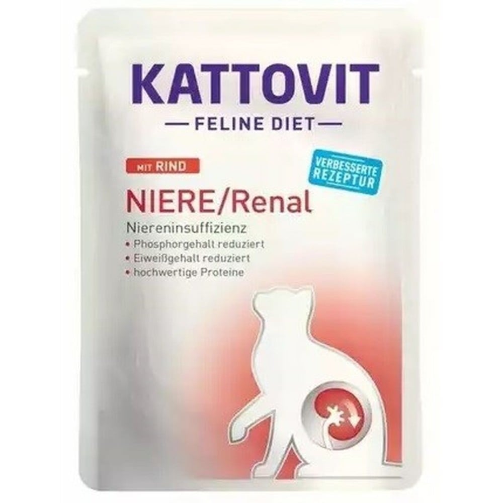 Aliments pour chat Kattovit Niere/Renal Beef Viande de bœuf 85 g