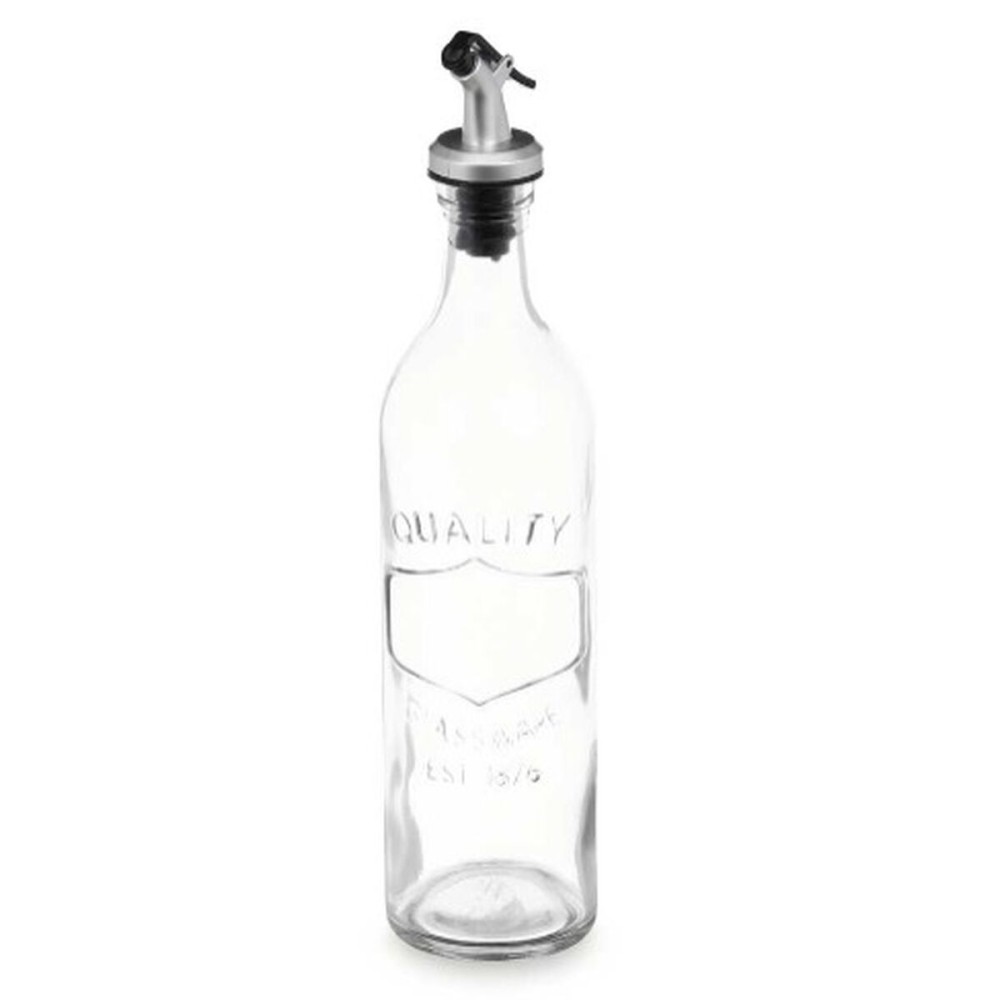 Ölfläschchen Vivalto YHP-SZ57A/TH12 Durchsichtig Glas Mit Relief 500 ml (24 Stück)