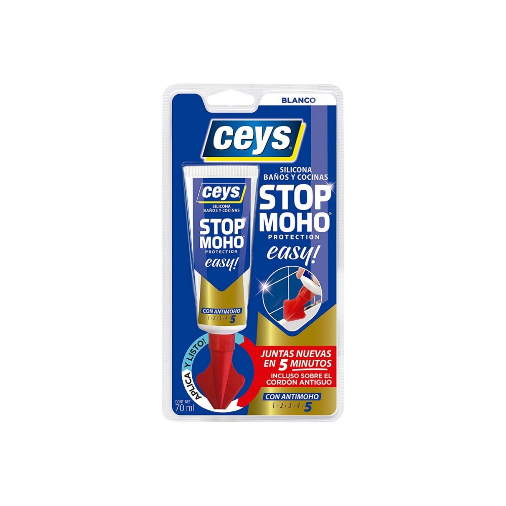 Versiegelung Ceys Stop Moho Easy! Weiß Silikon 70 ml