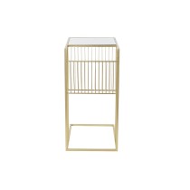 Magazine rack DKD Home Decor Golden Metal Mirror 48 x 35 x 71 cm