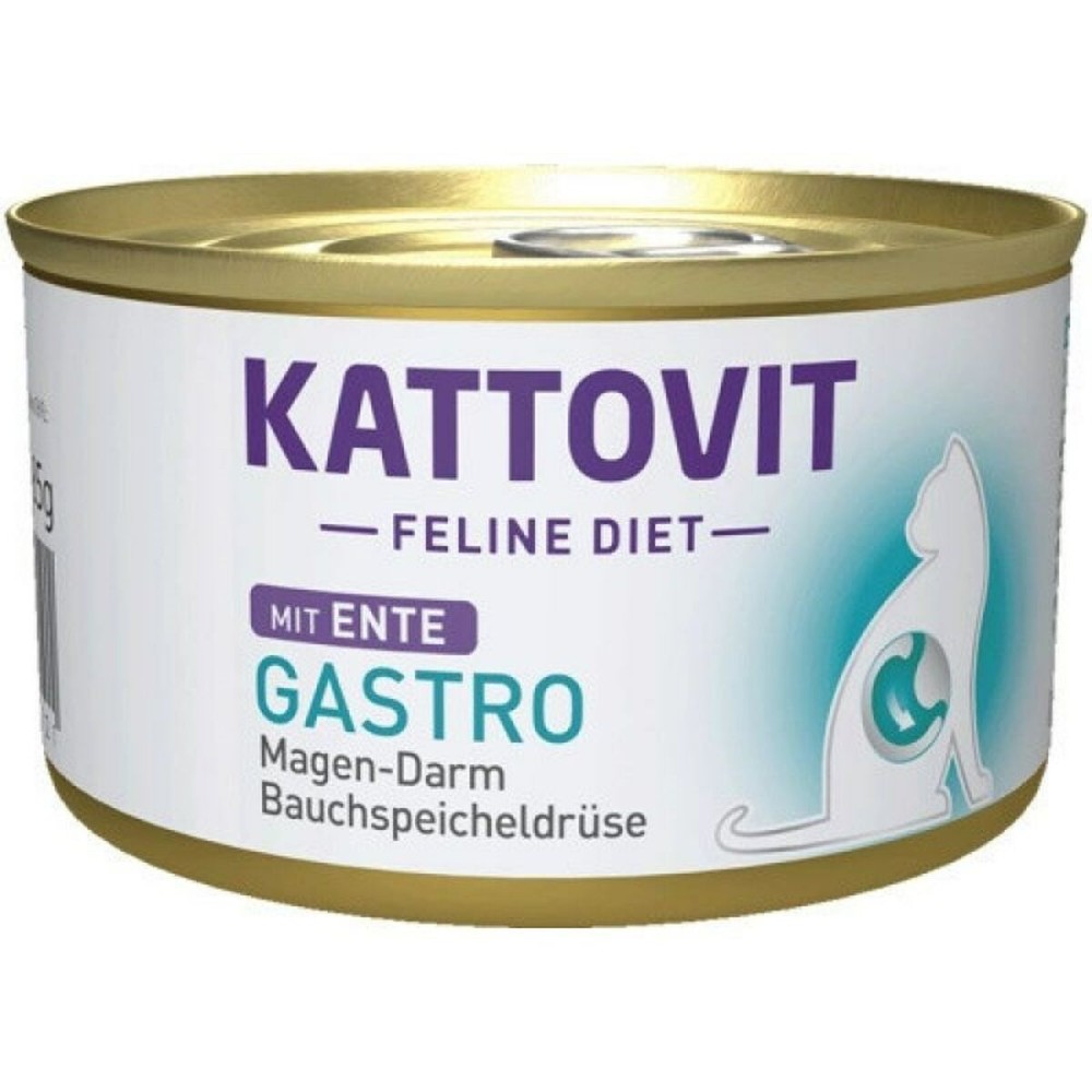 Alimentation humide Kattovit Diet Gastro Canard 85 g