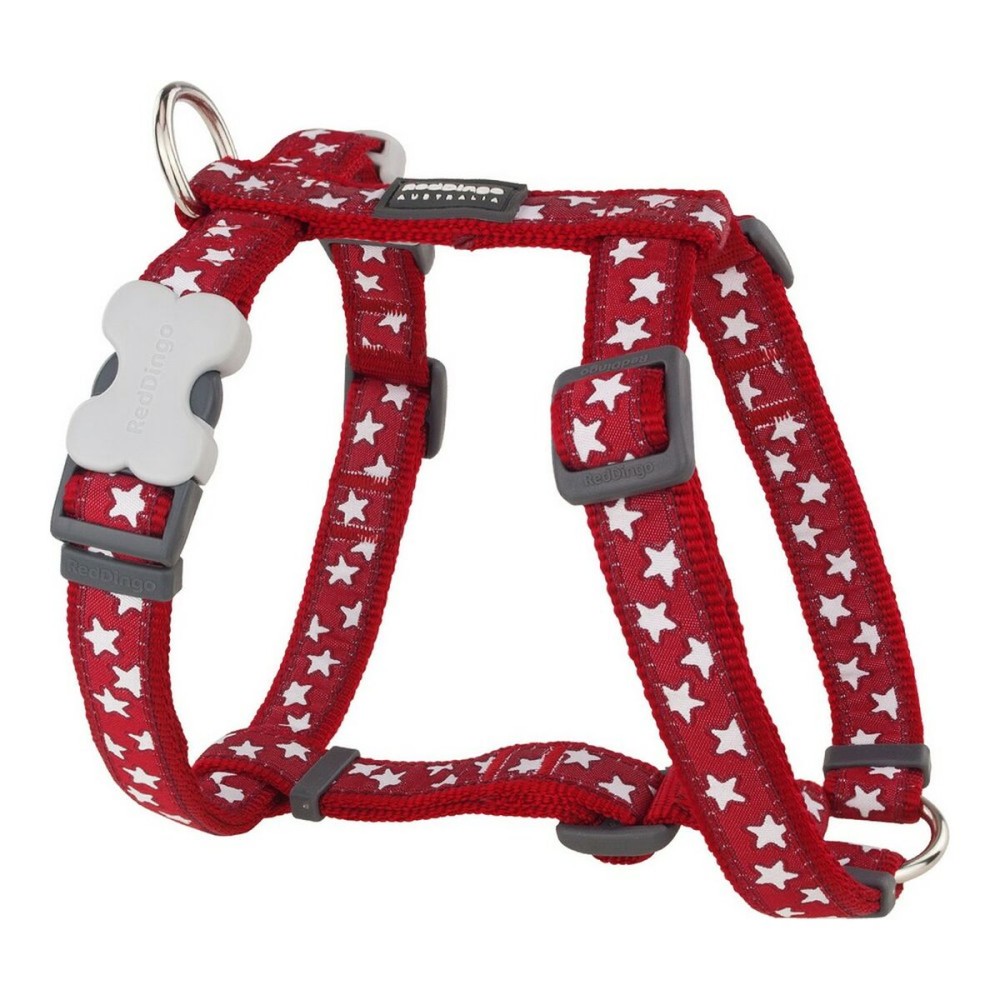 Harnais pour Chien Red Dingo Style Rouge Étoile 30-48 cm