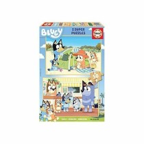 Set mit 2 Puzzeln Bluey Holz 50 Stücke