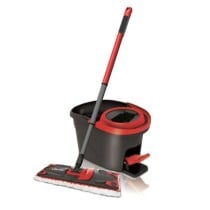 Mop with Bucket Vileda Ultramax Noir Rouge Plastique Fibre