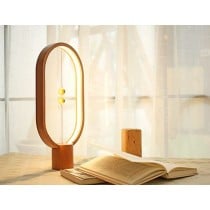 Tischlampe Allocacoc Heng Balance Braun Warmes Weiß Holz Kunststoff