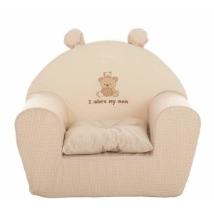 Fauteuil pour enfant I adore my mom 44 x 34 x 53 cm Beige