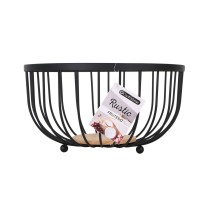 Fruit Bowl Confortime Rustic Black 25 x 25 x 13 cm 390 cm (12 Units)