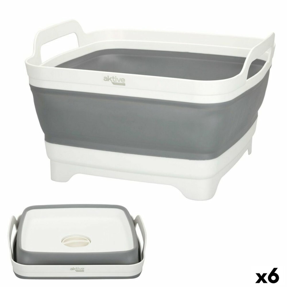 Sink Aktive Foldable 8,5 L Camping 30,5 x 20 x 30 cm 6 Units