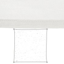 Voiles d'ombrage Auvent 5 x 5 m Blanc Polyéthylène 300 x 300 x 0,5 cm