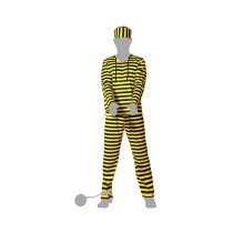 Costume for Adults Yellow Male Prisoner