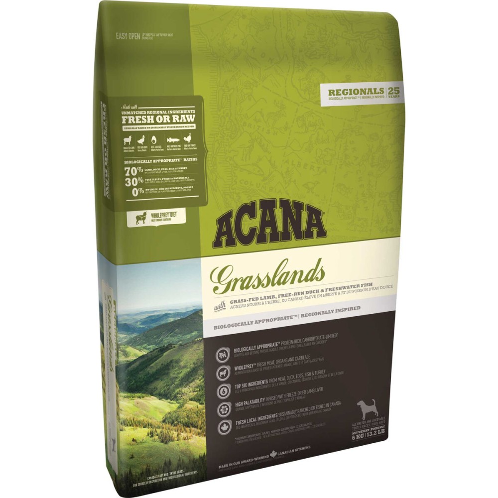 Fodder Acana Dog TF Regionals Grasslands Adult Lamb Duck 11,4 Kg