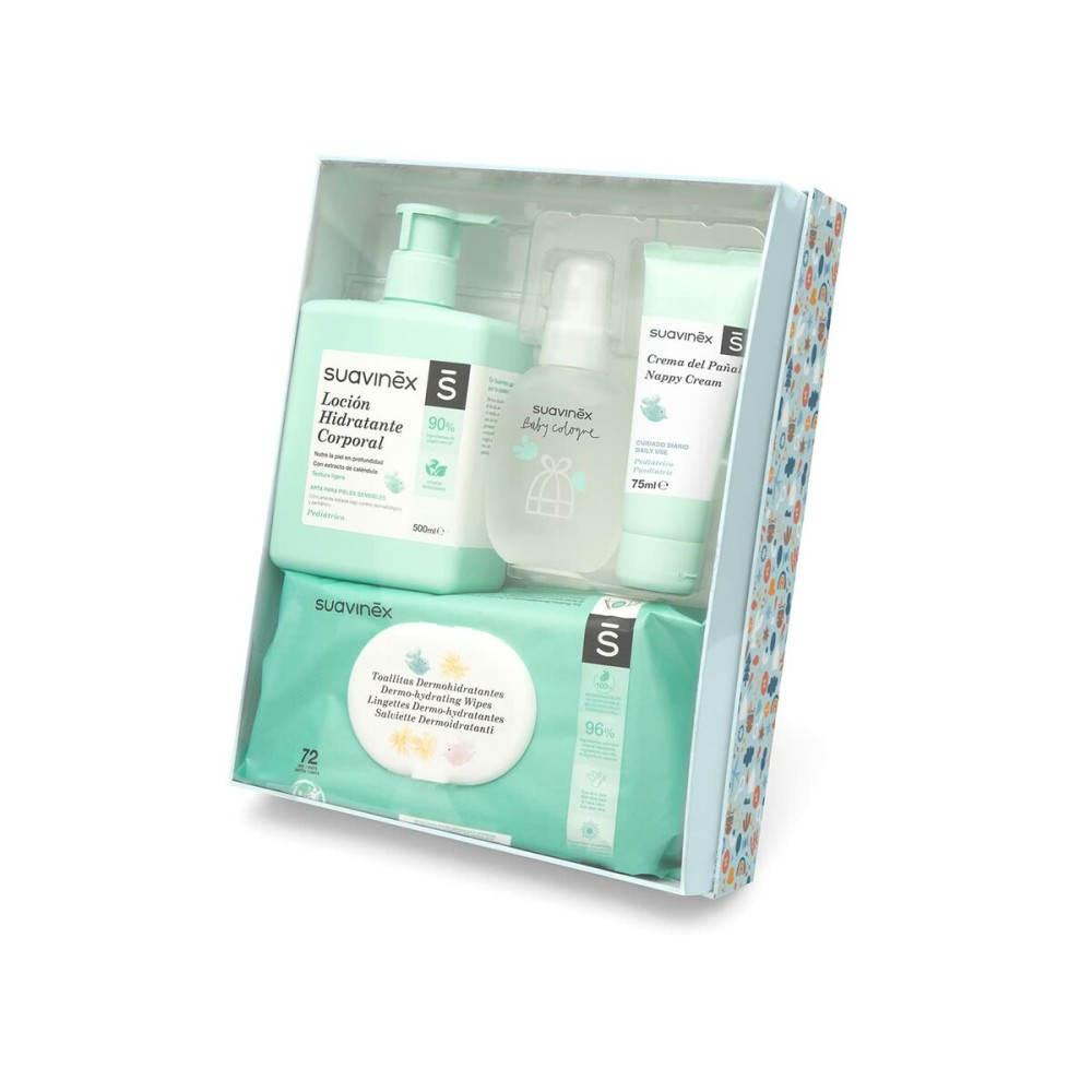 Coffret Bébé Suavinex Bleu (4 Pièces)