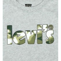 T-Shirt Levi's Camo Poster Logo Gray Grau