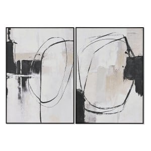 Cadre Home ESPRIT Abstrait Urbaine 100 x 4 x 140 cm (2 Unités)