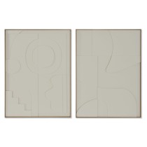 Painting Home ESPRIT Abstract Scandinavian 75 x 4 x 100 cm (2 Units)