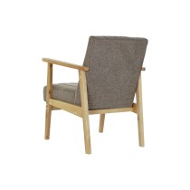 Fauteuil DKD Home Decor Naturel Beige Polyester Pin (63 x 68 x 81 cm)