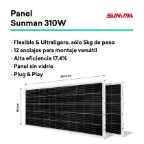 Kit Solaire Auto-installable Tornasol Energy KitPlug&PlayFlex600 600 W 0.6  kwh IP68