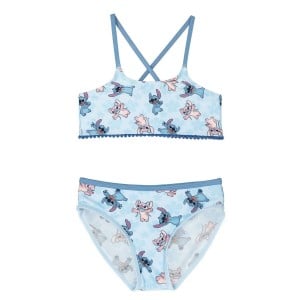 Bas de Bikini Pour Filles Stitch Bleu