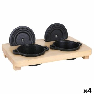 Casseroles Viejo Valle Fonte Avec support 30 x 18 cm (4 Unités)