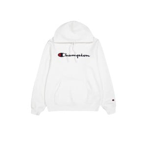 Herren Sweater mit Kapuze Champion HOODED SWEATSHIRT 220253 WHT Weiß