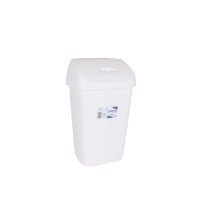 Rubbish bin Tontarelli Aurora White 9L With lid (12 Units)