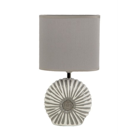 Lampe de bureau Romimex Bleu Gris Céramique 15 x 33 x 8 cm