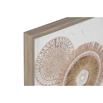 Leinwand Home ESPRIT Weiß natürlich Boho 40 x 3 x 60 cm (2 Stück)