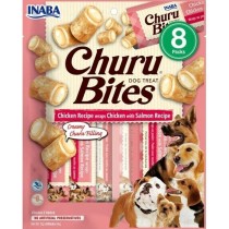 Snack pour chiens Inaba Churu Bites Chicken with salmon recipe Poulet Saumon Poisson 8 x 12 g