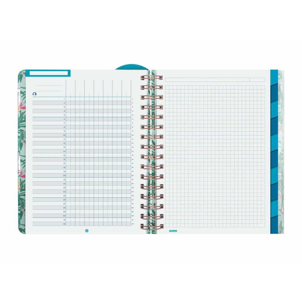 Diary Finocam Tropic Multicolour Quarto 15,5 x 21,2 cm 2024-2025 Teaching