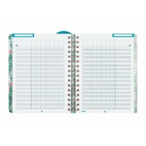 Agenda Finocam Tropic Multicouleur quarto 15,5 x 21,2 cm 2024-2025 Enseignant