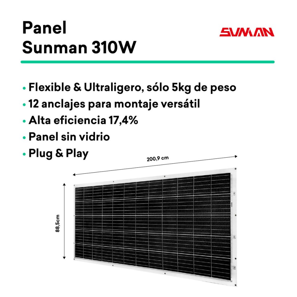 Kit Solaire Auto-installable Tornasol Energy KitPlug&PlayFlex300 300 W IP68