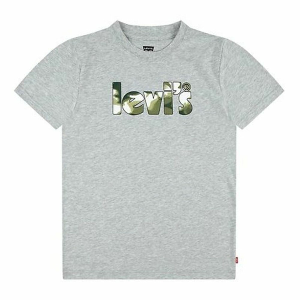 T-Shirt Levi's Camo Poster Logo Gray 60731 Grau